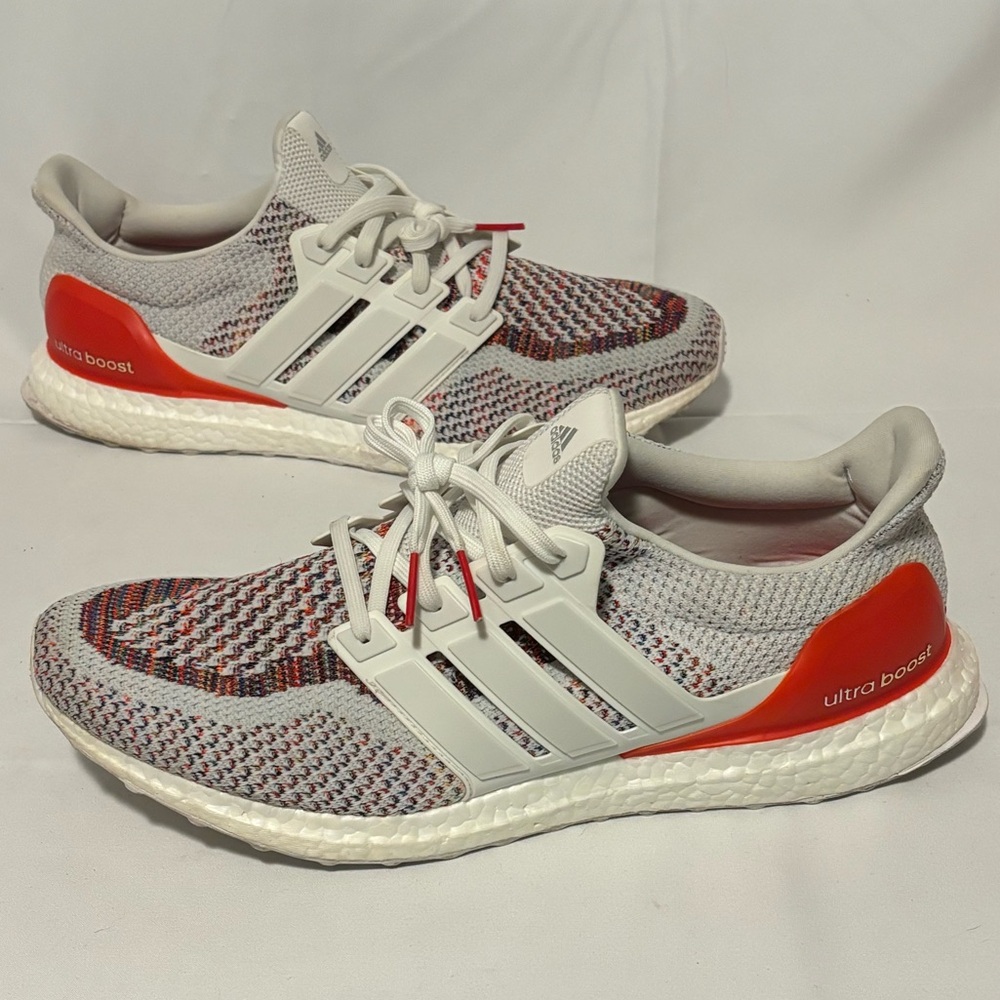 Adidas UltraBoost 2.0 MultiColor Multi White Red Rainbow 2016 BB3911 Men Size 14